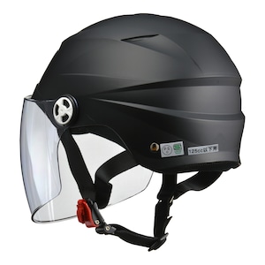 【公式】SERIO RE-41　ハーフヘルメット　マットブラック　LLサイズ