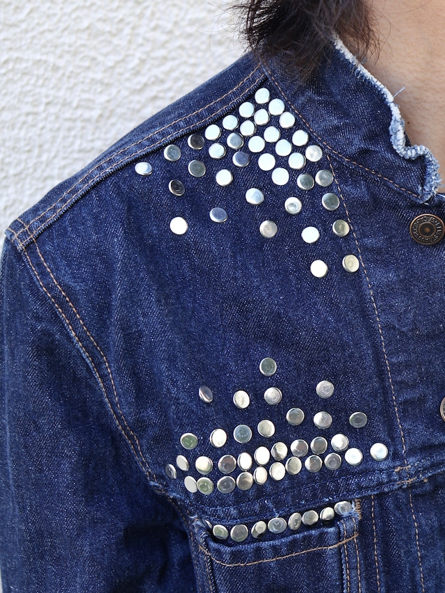 【Hannah Creak/26aw】Studded blouson blue