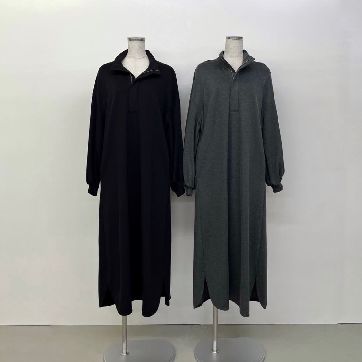 【 PASSIONE 】DUALWARM ハーフジップワンピース