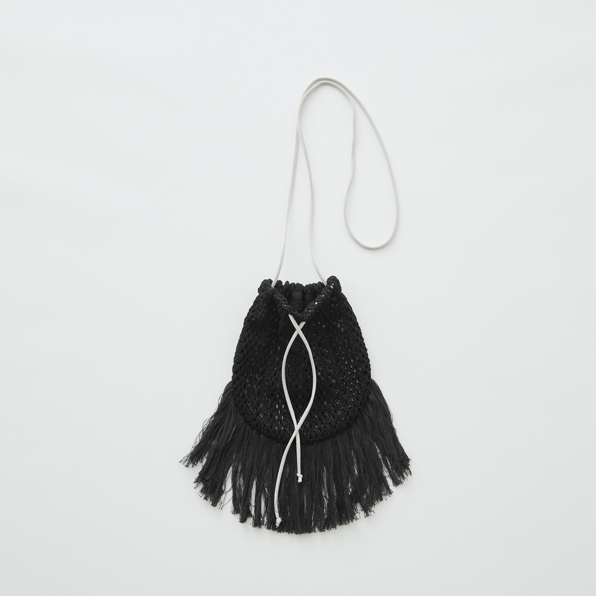 26SS】eLfinFolk(エルフィンフォルク)Crochet Lace Pochette black