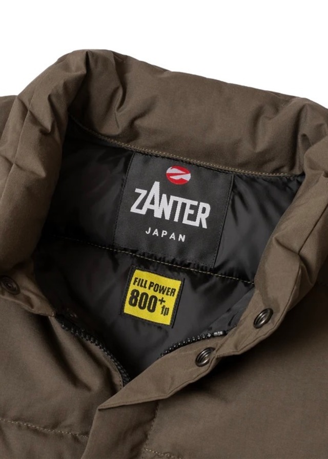ZANTER 6712 DOWN VEST "DELFY" Fabric Made in Japan Down 90/10 ザンター ダウンベスト デルフィ