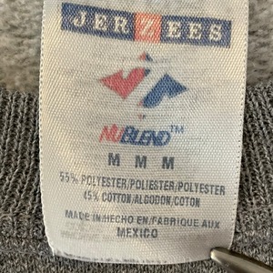 【JERZEES】メキシコ製 高校 フットボール スウェット トレーナー ロゴ 裏起毛 M us古着