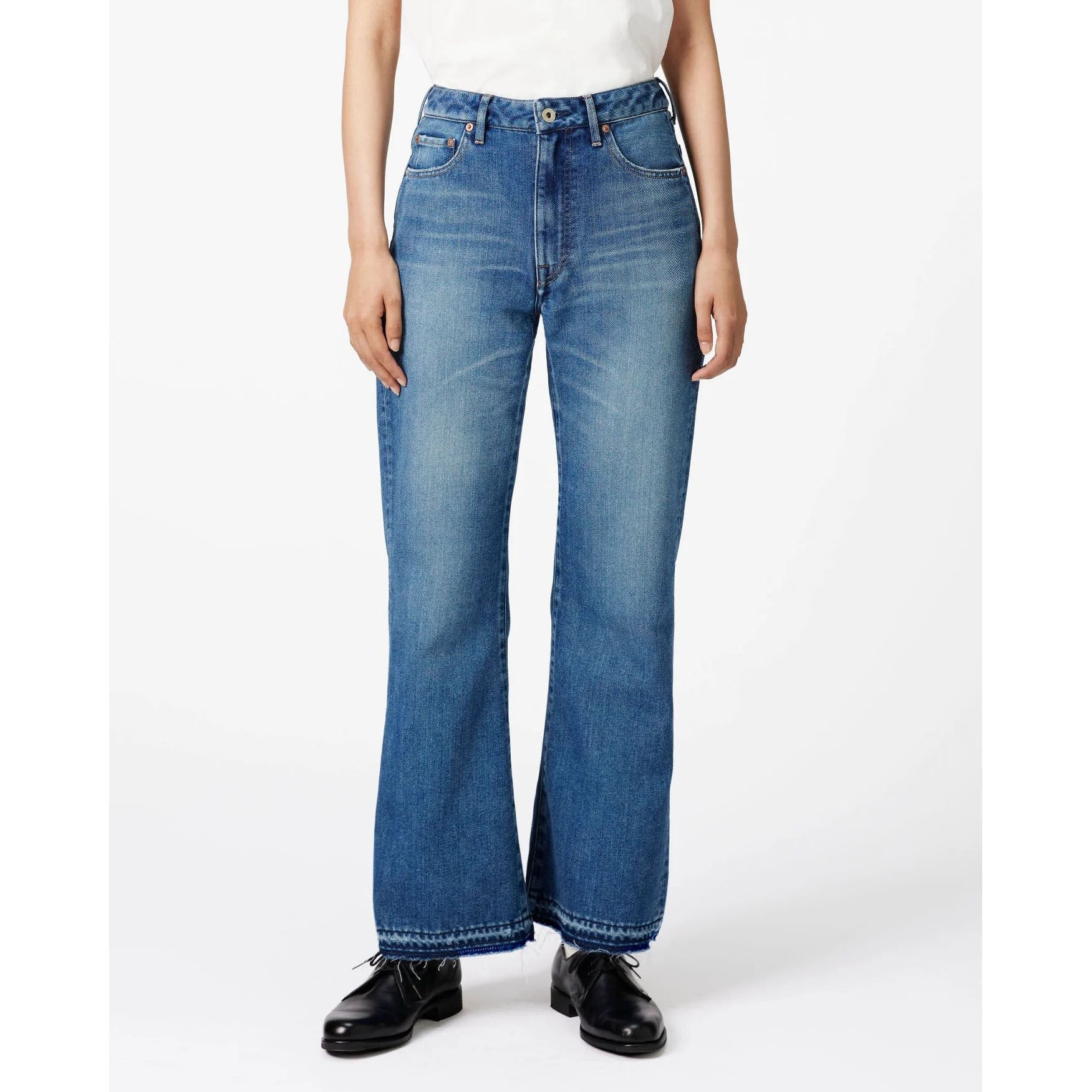 Japan Blue Jeans Light Flare Jeans Medium Indigo
