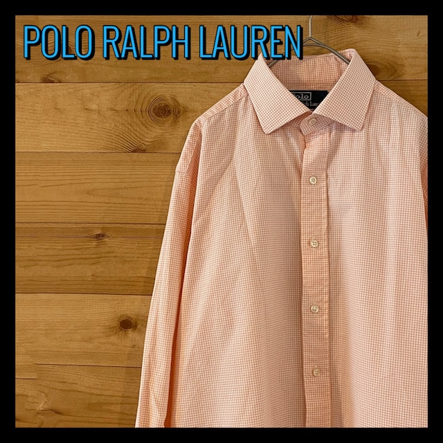 【POLO RALPH LAUREN】柄シャツ 格子柄 長袖シャツ アメリカ古着 ポロ ラルフローレン