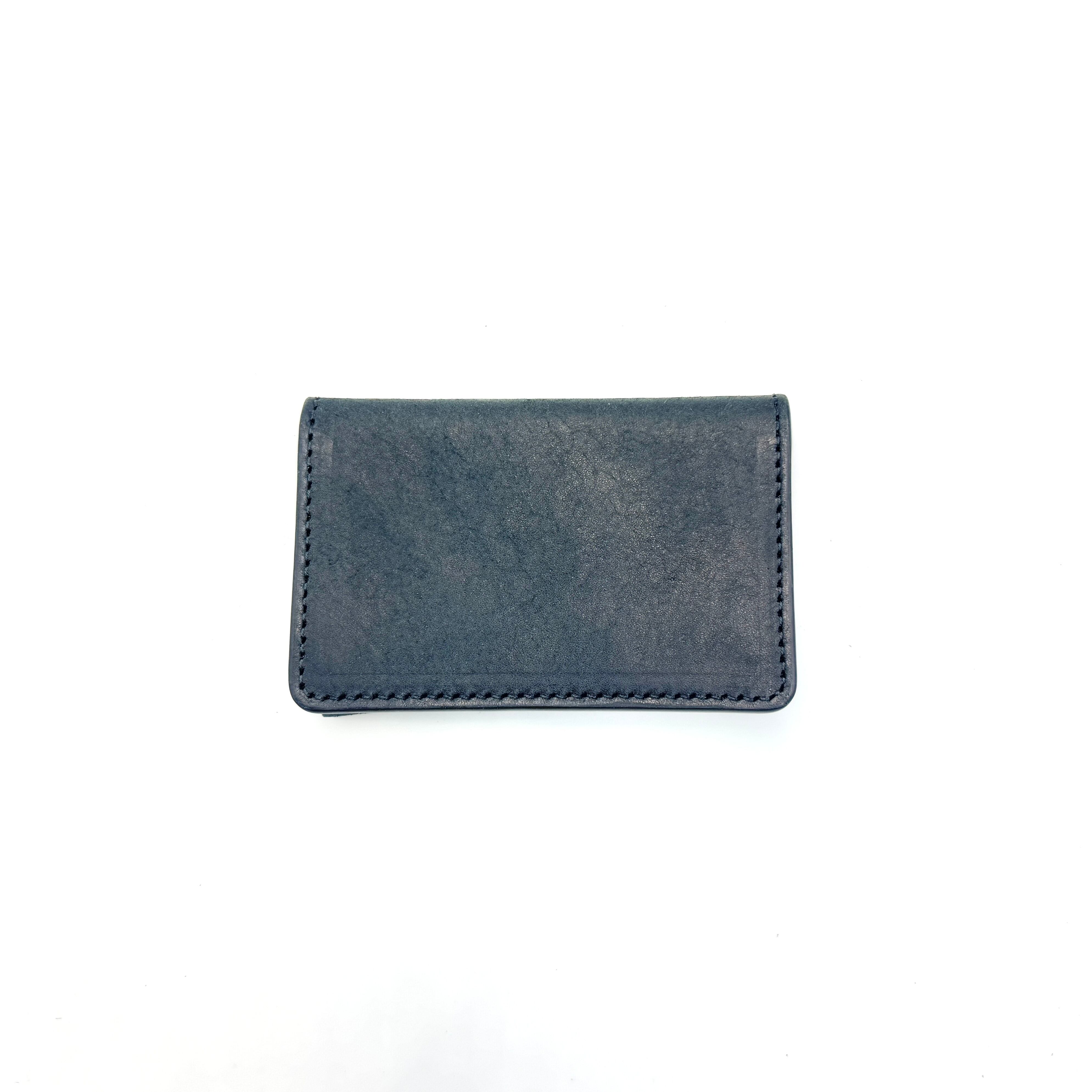 YONZY 名刺入れ スクラッチレザー ブラック | YONZY