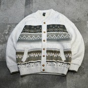 design embroidery knit blouson