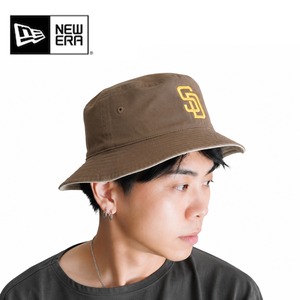 NEW ERA ニューエラ バケットハット メンズ レディース リバーシブル MLB サンディエゴ・パドレス Bucket01 帽子 59cm 14744769 アッシュブラウン/ウォルナット