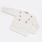 FLOWER COTTON CARDIGAN