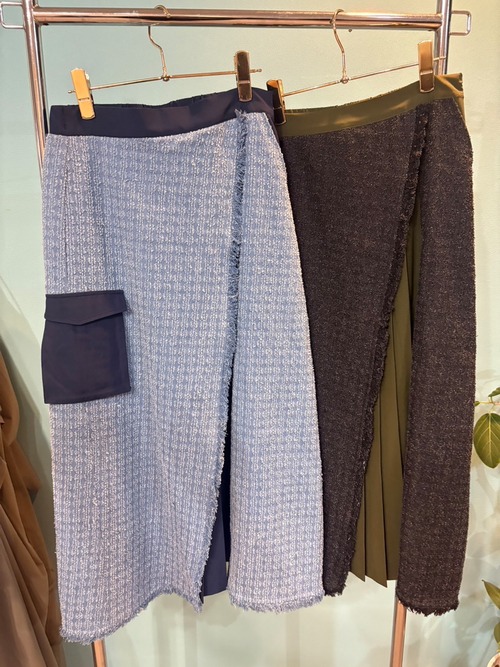 GALENA　ツイードライクデニムスカート　70060-2100