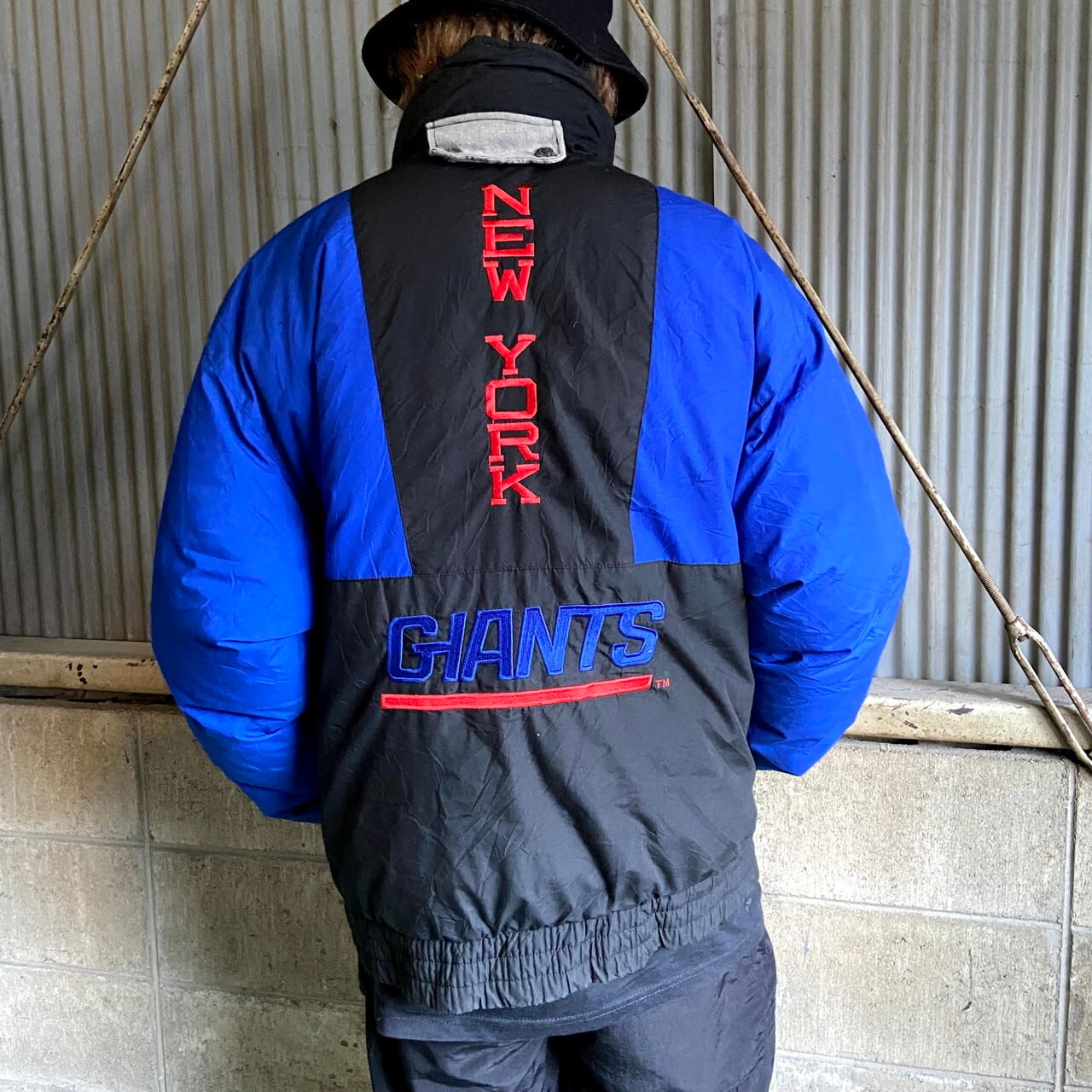 90年代 TRIPLE F.A.T GOOSE NFL ニューヨーク・ジャイアンツ ナイロン  