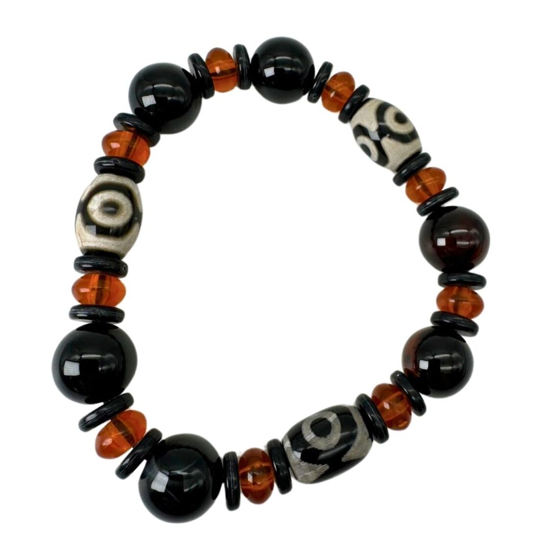 ブレスレット 神秘の珠環 天珠 数珠 ジュエリー アクセサリー スピリチュアル 魔除け お守り 瞑想 デート | Pay ID