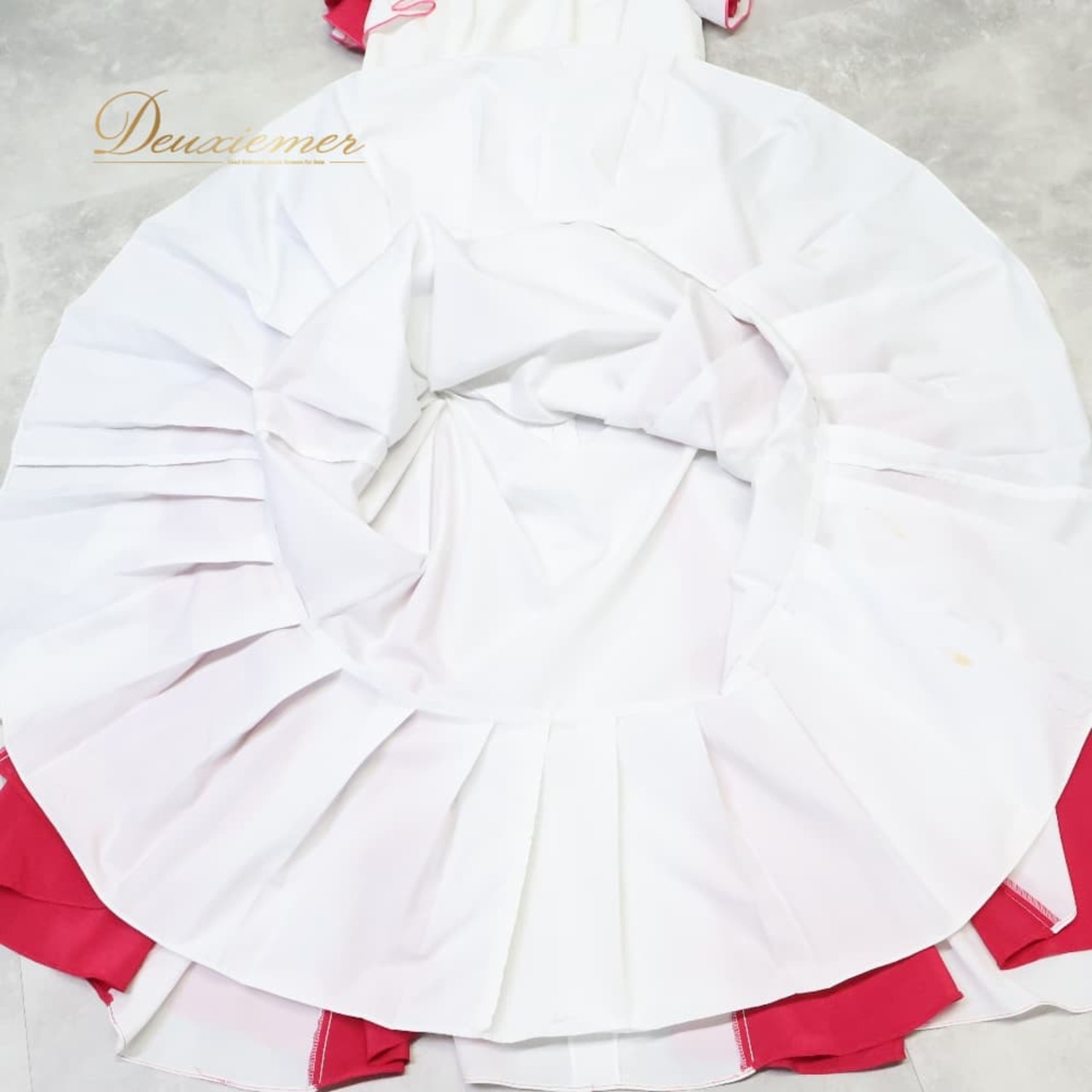 フラメンコ 衣装 creaciones Roal ドレス ワンピース ホワイト系 ピンク系 白 赤 ピンク ボランテ フリル 無地 ダンス パーティ 発表会 明るい レディース かわいい エレガント 舞台衣装 発表会衣装