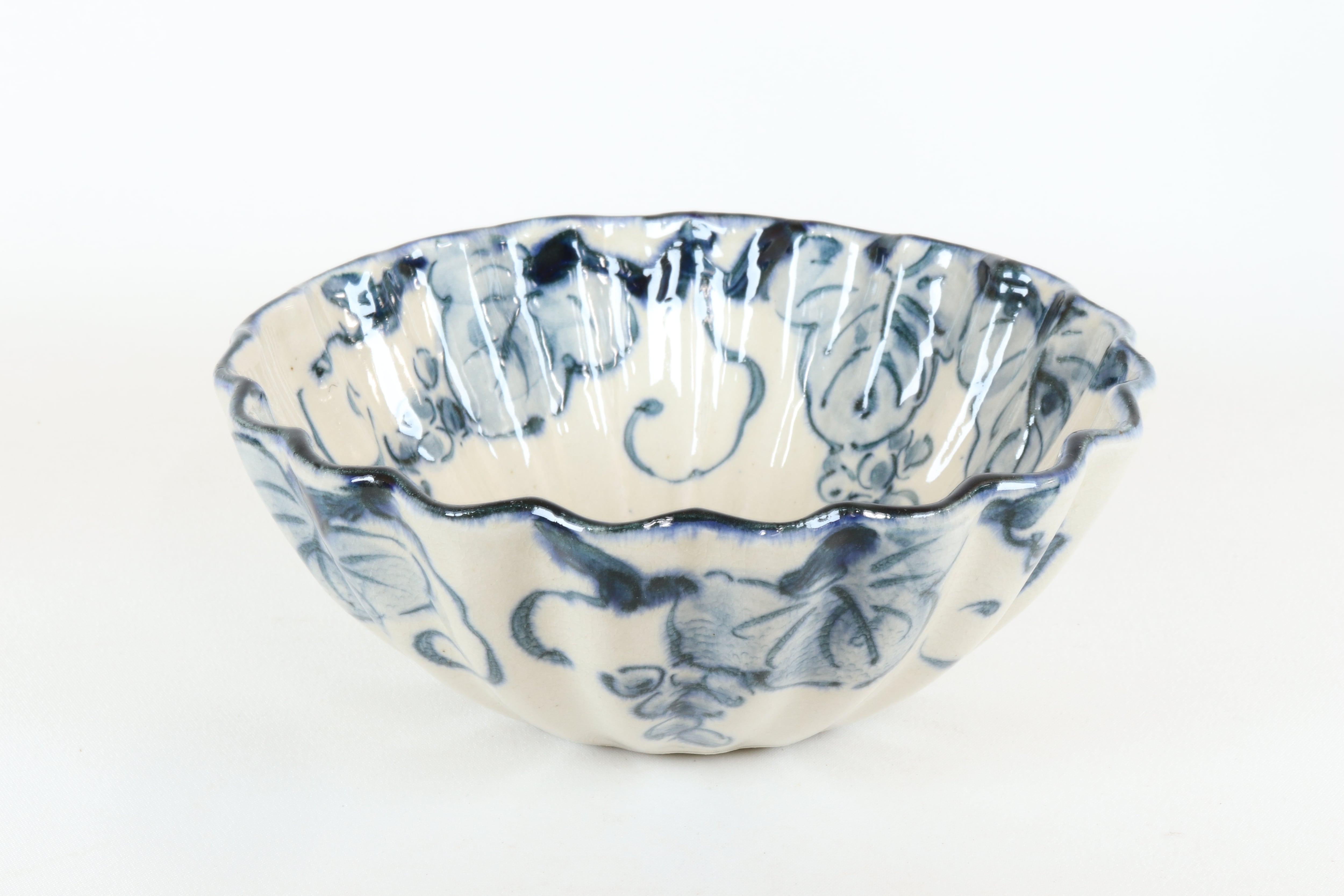 安南 菊型盛鉢 小 葡萄【B級品 特価】