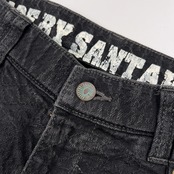 Santa Fe サンタフェ ネイティブ 立体総柄 ブラックデニム パンツ ジーンズ サイズ 50 /メンズ/日本製