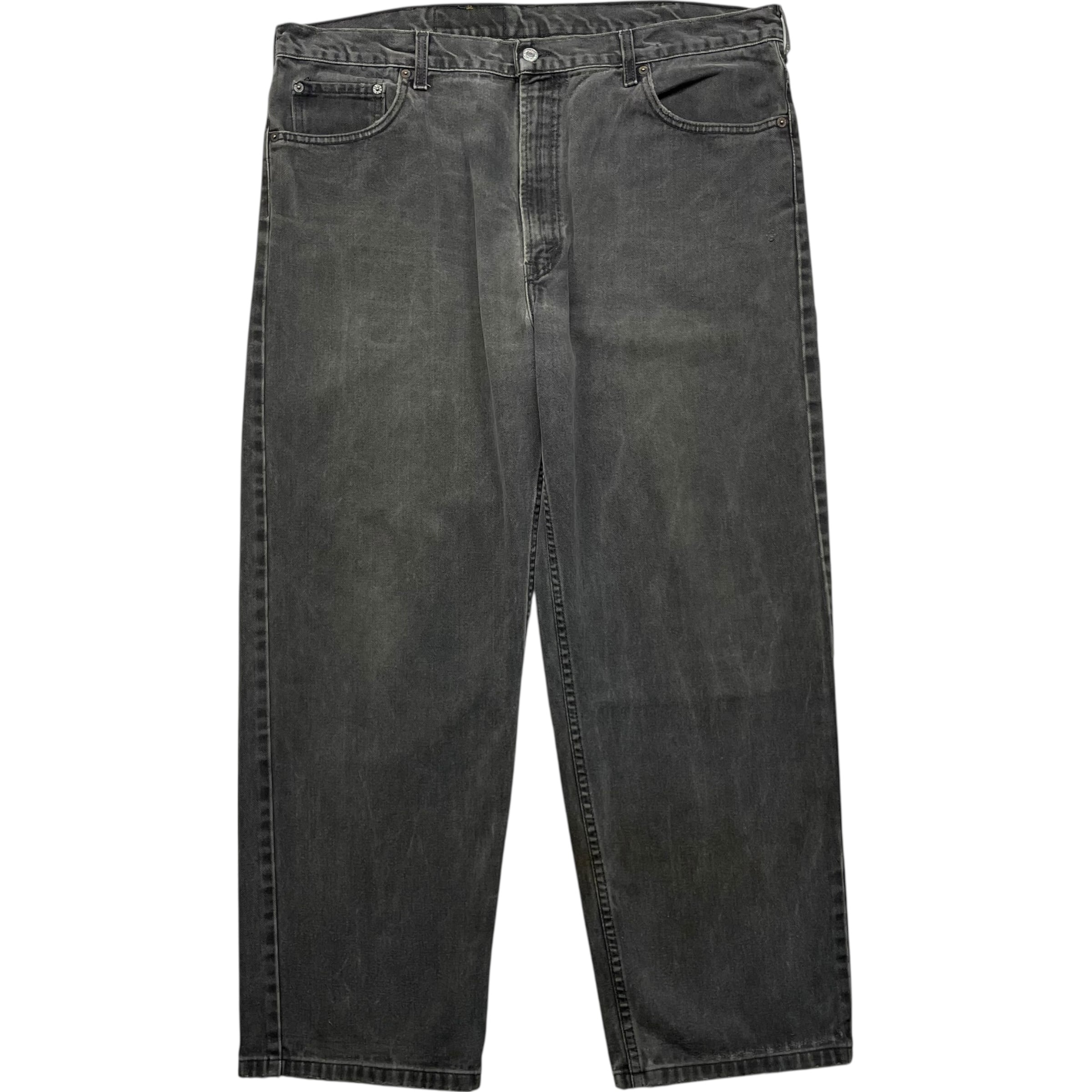 《実寸 W41L28》 Levi's リーバイス 550 ブラックデニム オーバーサイズ 色落ち 90年代 vintage no.8659