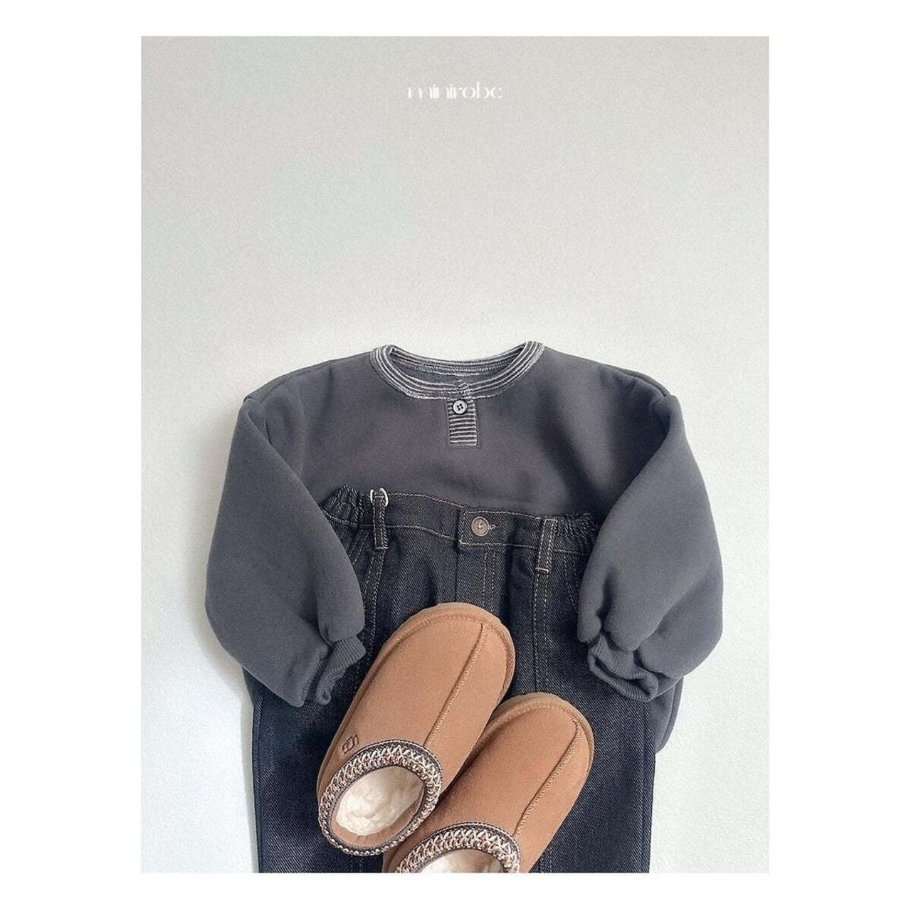 【取寄】minirobe ノンフェード切り替えパンツ｜冬服｜韓国子供服