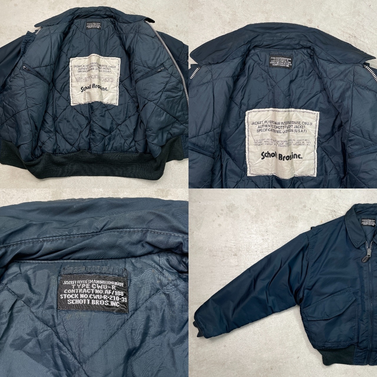 Schott ショット CWU-R ミリタリー フライトジャケット メンズL相当 