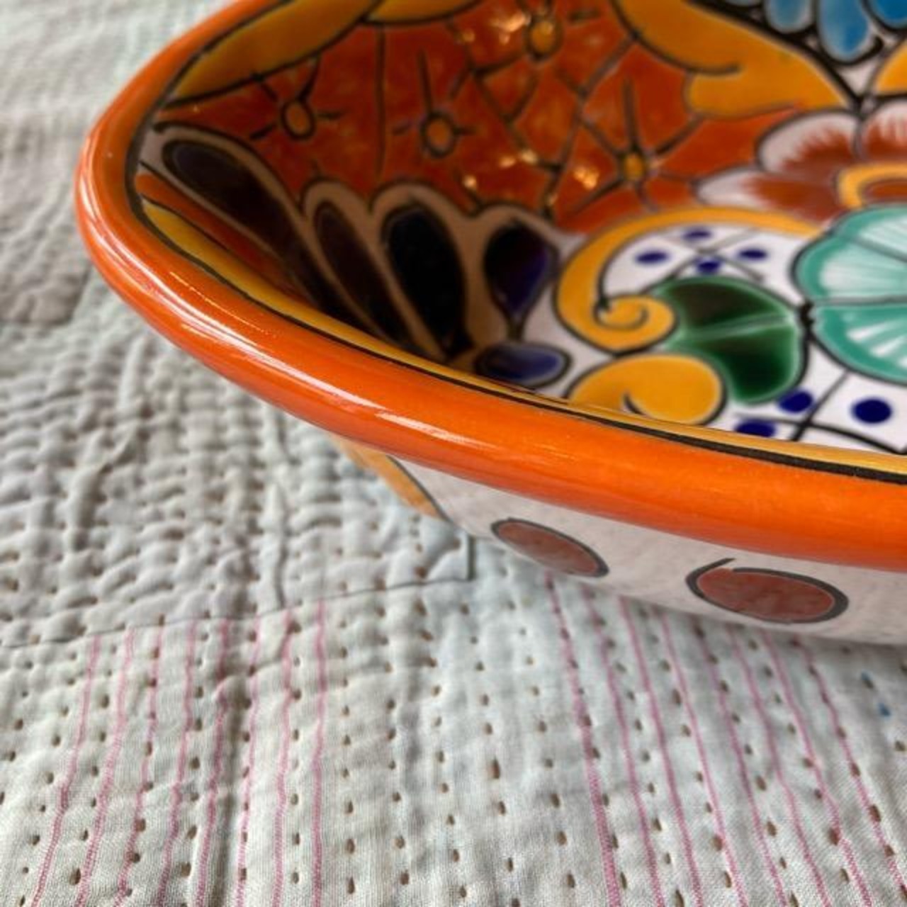 Mexico Guanajuato Ware Oval Deep Plate (4 Types) - Large Plate, Curry Plate, Bowl, Salad Bowl, Mexican Cuisine　