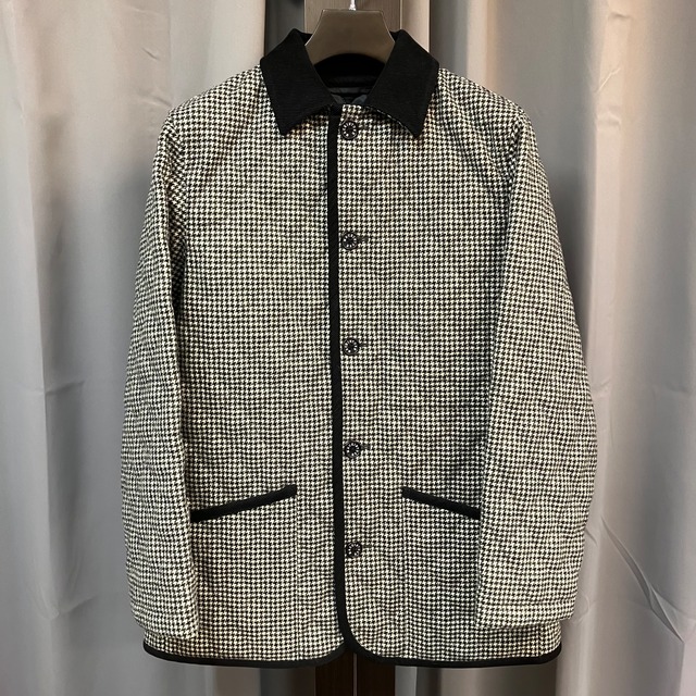 MACKINTOSH TWEED QUILTING JACKET L HOUNDSTOOTH