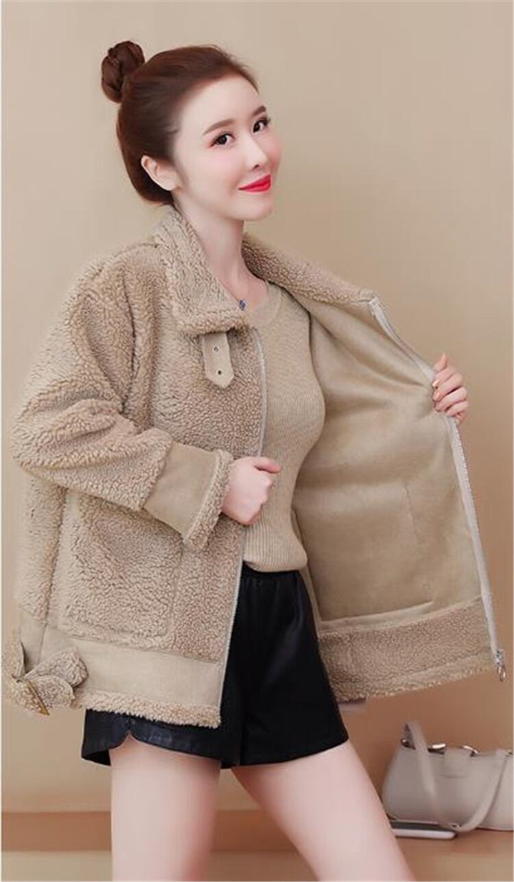 通勤する 新品 韓国版 ゆったりする 短いスタイル コットンジャケット ラペル