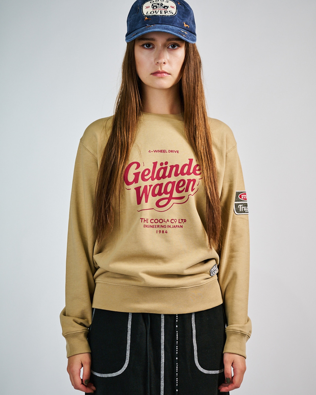CL-WaveプリントベーシックTOPS (BURGUNDY) CQ-49071