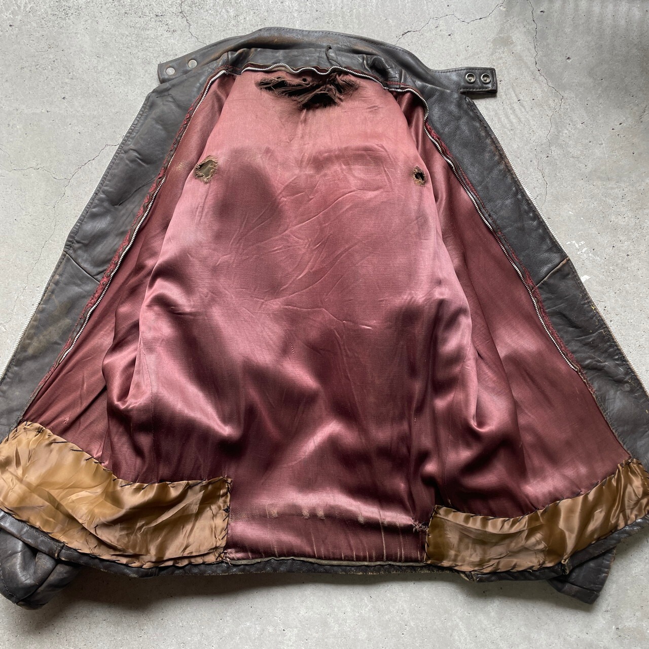 70年代 Schott ショット シングルライダースジャケット メンズL相当 