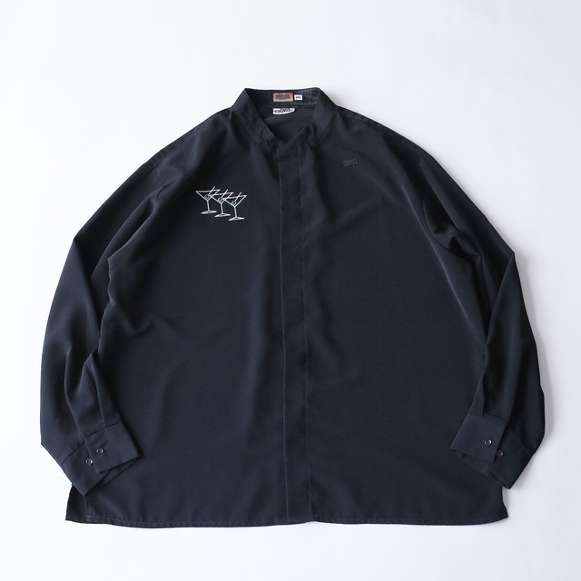 cocktail embroidery fry front big size shirt