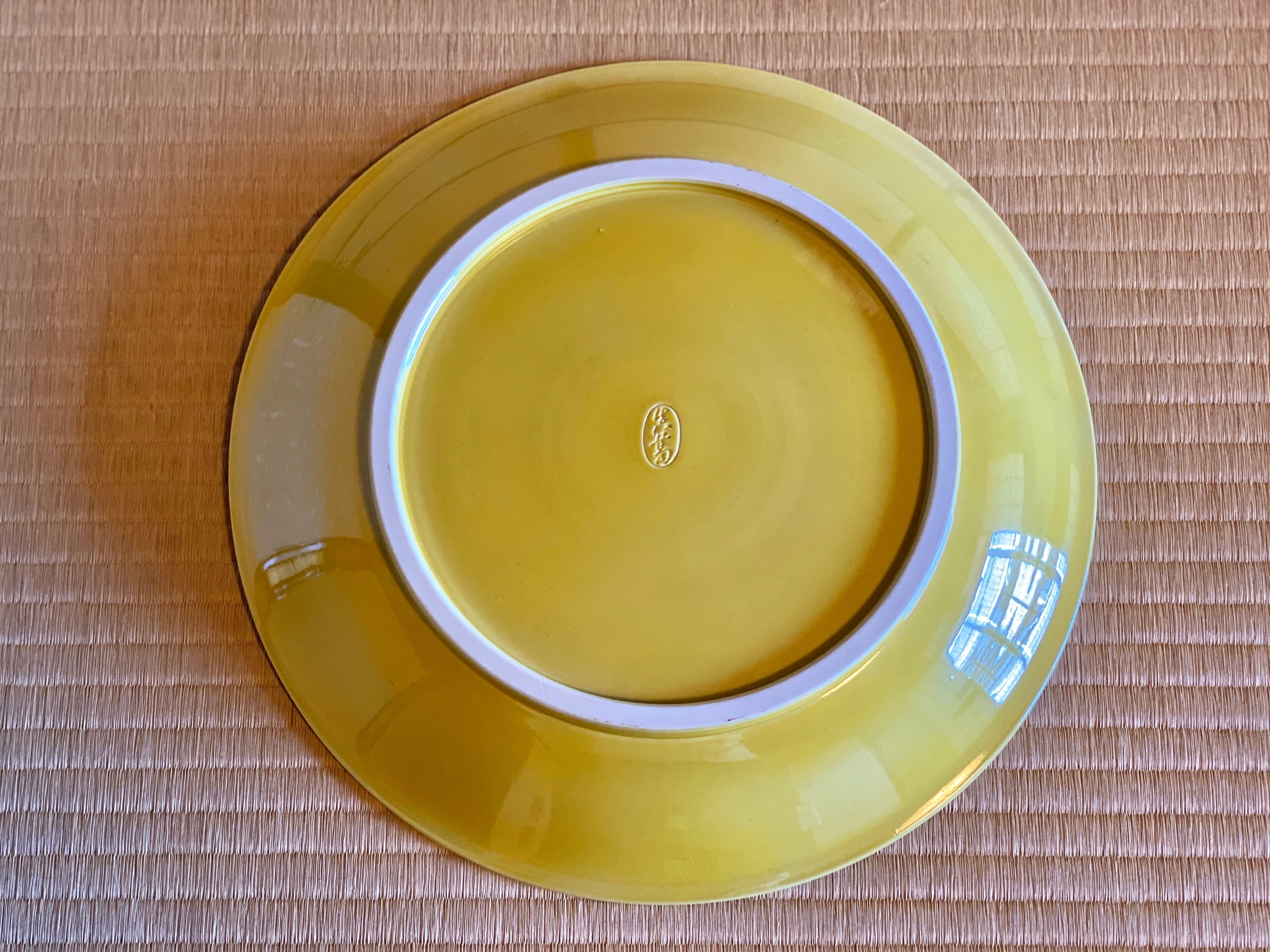 交趾松島図飾大皿/Big decoration plate,colored Matushimaー 交趾松島図飾大皿/Big decoration plate,colored Matushimaー