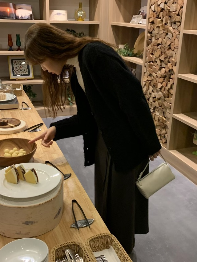 (予約) LIFFEY / Elle wool wrap skirt 2color