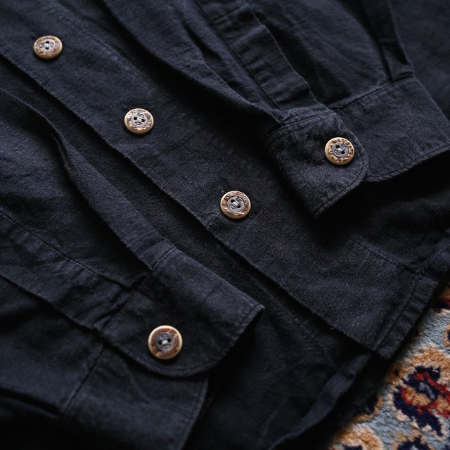 center embroidery design l/s mode shirt