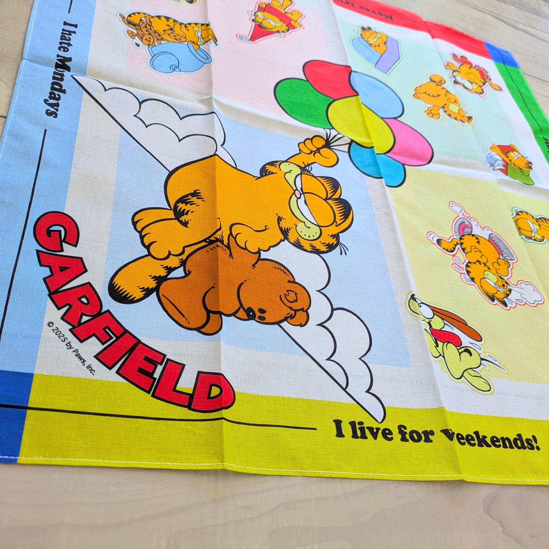 【 Garfield ( ガーフィールド ) 】『バルーン』バンダナ / ランチクロス 〚アメリカン雑貨 アメトイ〛