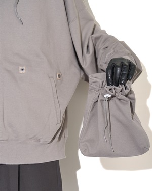 refomed "KINCHAKU ZIPUP HOODIE"〔GRAY〕"