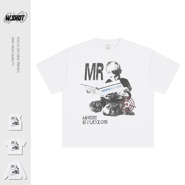 VINTAGE ストリート 新聞少年グラフィック Tシャツ T2222 VINTAGE ストリート 新聞少年グラフィック Tシャツ T2222