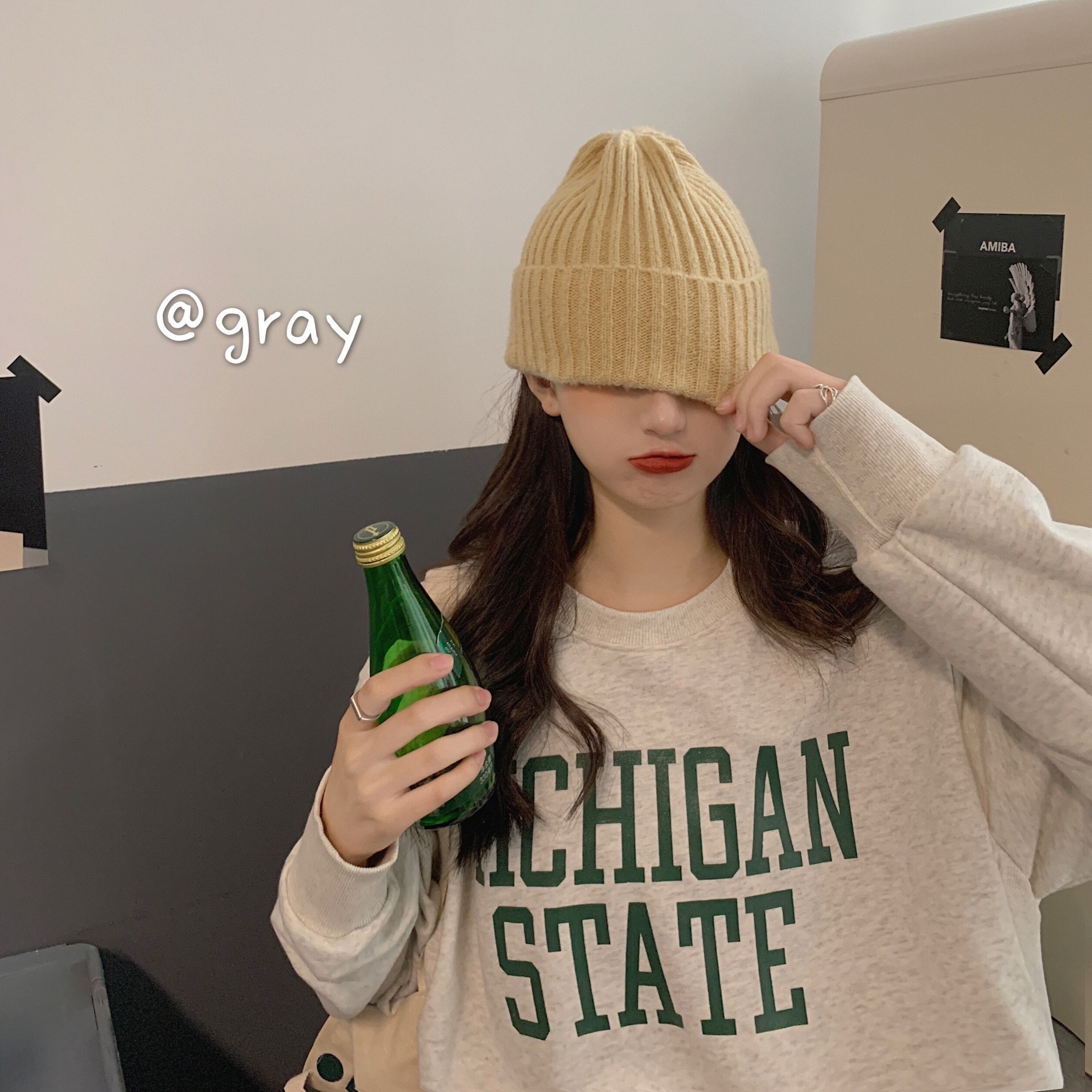 秋のレタープリントセーター女性2020新バージョンルーズミドル丈ラウンドネックプルオーバートップ クレセントシティ13605753078