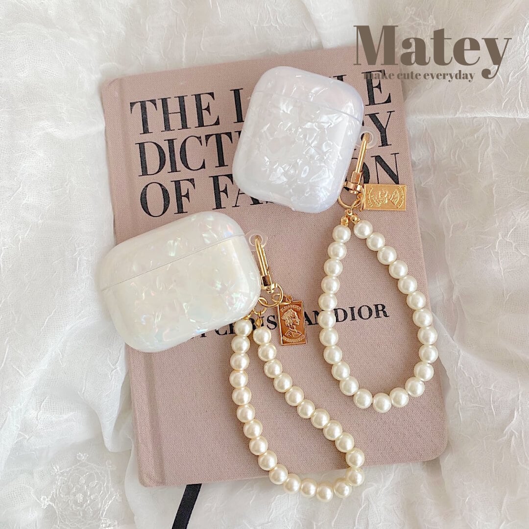 上品パール♡クリスタルデザインAirpodsケース | Matey