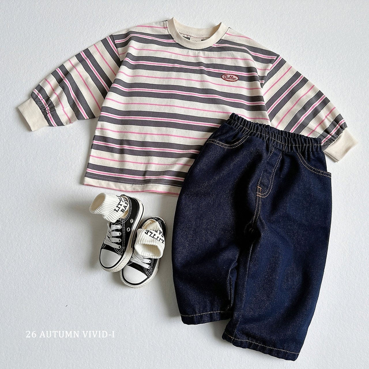 韓国子供服 / VIVID-I / 26Autumn /リトルソックス４セット / 靴下/ 秋服 *onesize*