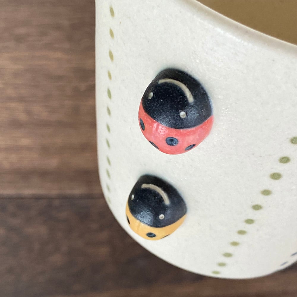 てんとう虫フリーカップ ╴2連黒 | どいなつこ ONLINE SHOP