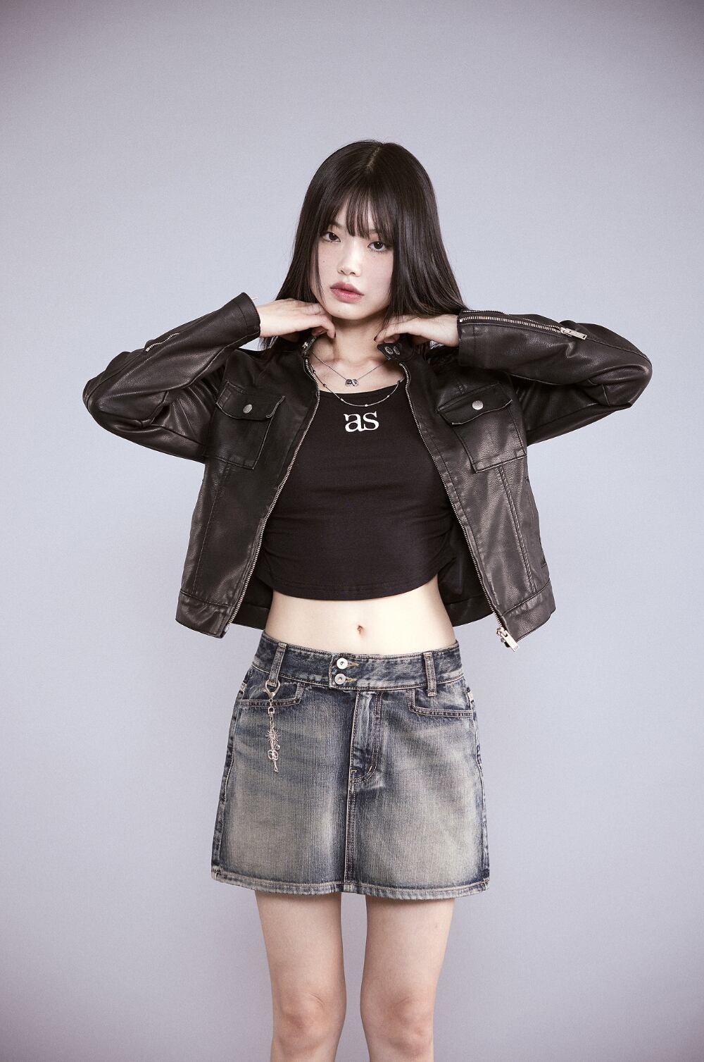 as”on] SEPS LEATHER JACKET 正規品 韓国ブランド 韓国通販 韓国代行