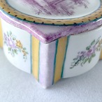 小物入れ　陶磁器蓋物　風景画　屋敷と庭 19ota46