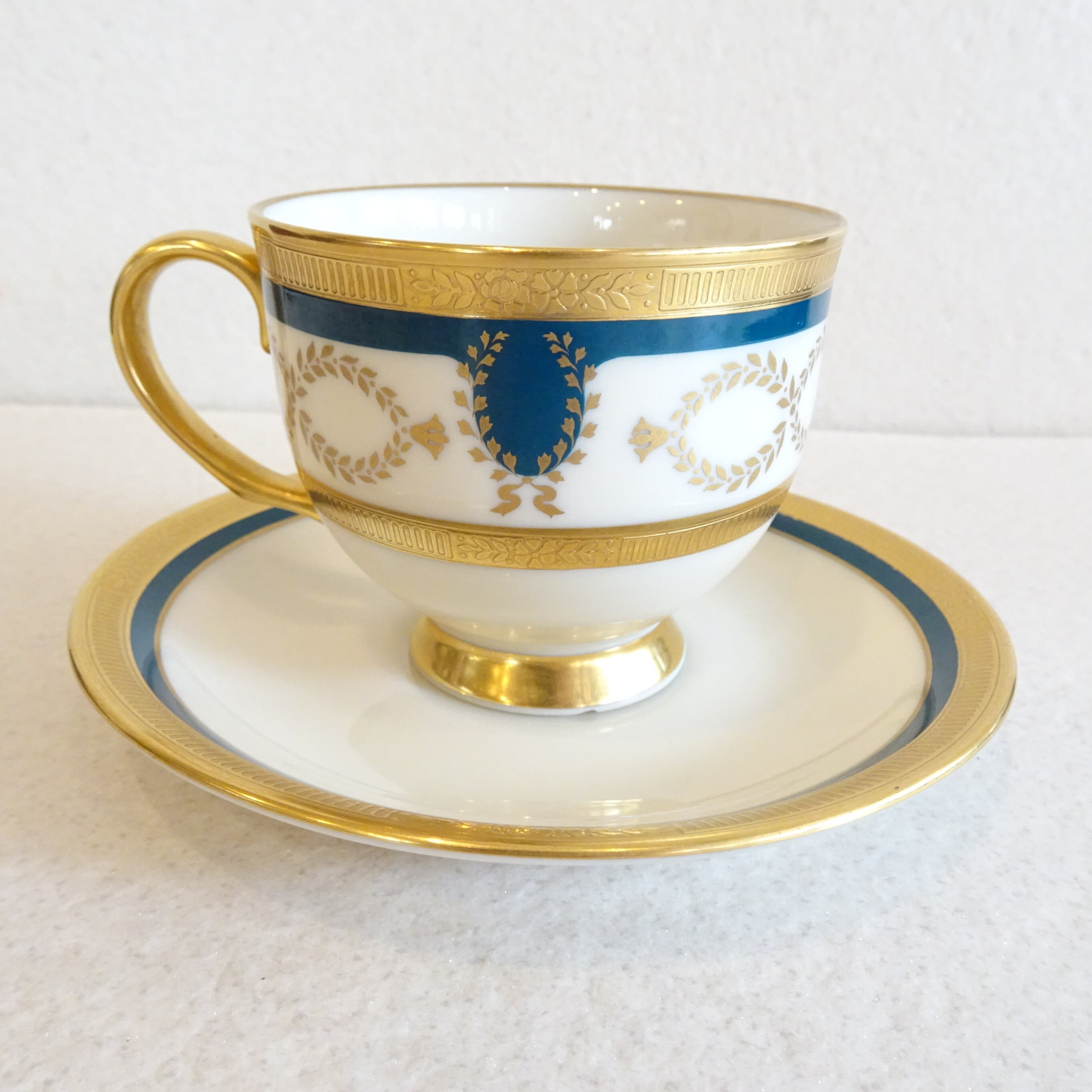Lenox アンティーク 1970s Fair Lady by Lenox Discontinued Ivory Platinum Porcelain