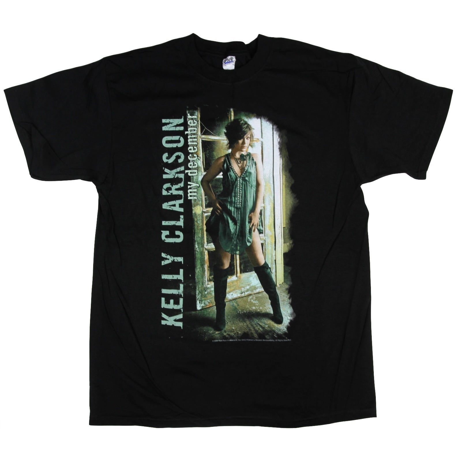 DEADSTOCK【L】Vintage 00s Kelly Clarkson My December Tour Tee / Anvil ©️2008