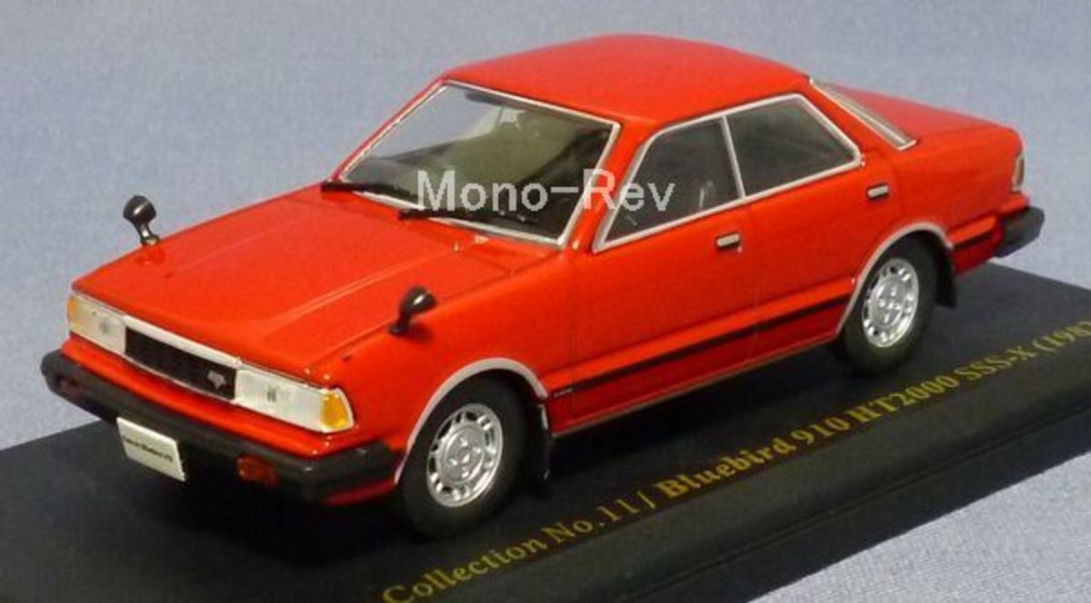 1/43 日産 ブルーバード 910 HT 2000SSS-X 1982 赤 日産名車 