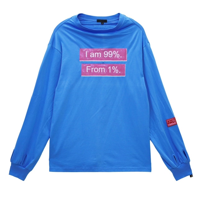 【99％IS】 ' I'am 99 From 1%. ' " MYEOKSAL " Sleeve  " Glow In The Dark "(LIGHT BLUE)