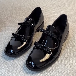 エナメル ダブル リボン ローファー 3412461