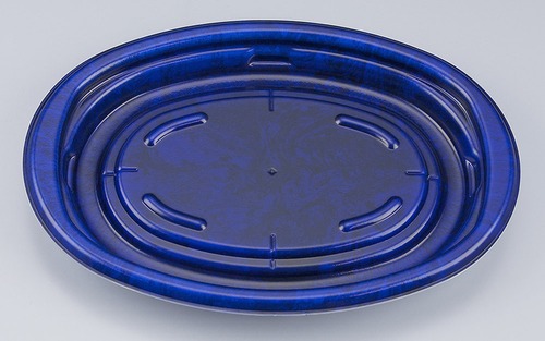 【食品容器】【丼 麺容器】TN ハピプレ 67浅 ペトラ青 本体【1060990650】