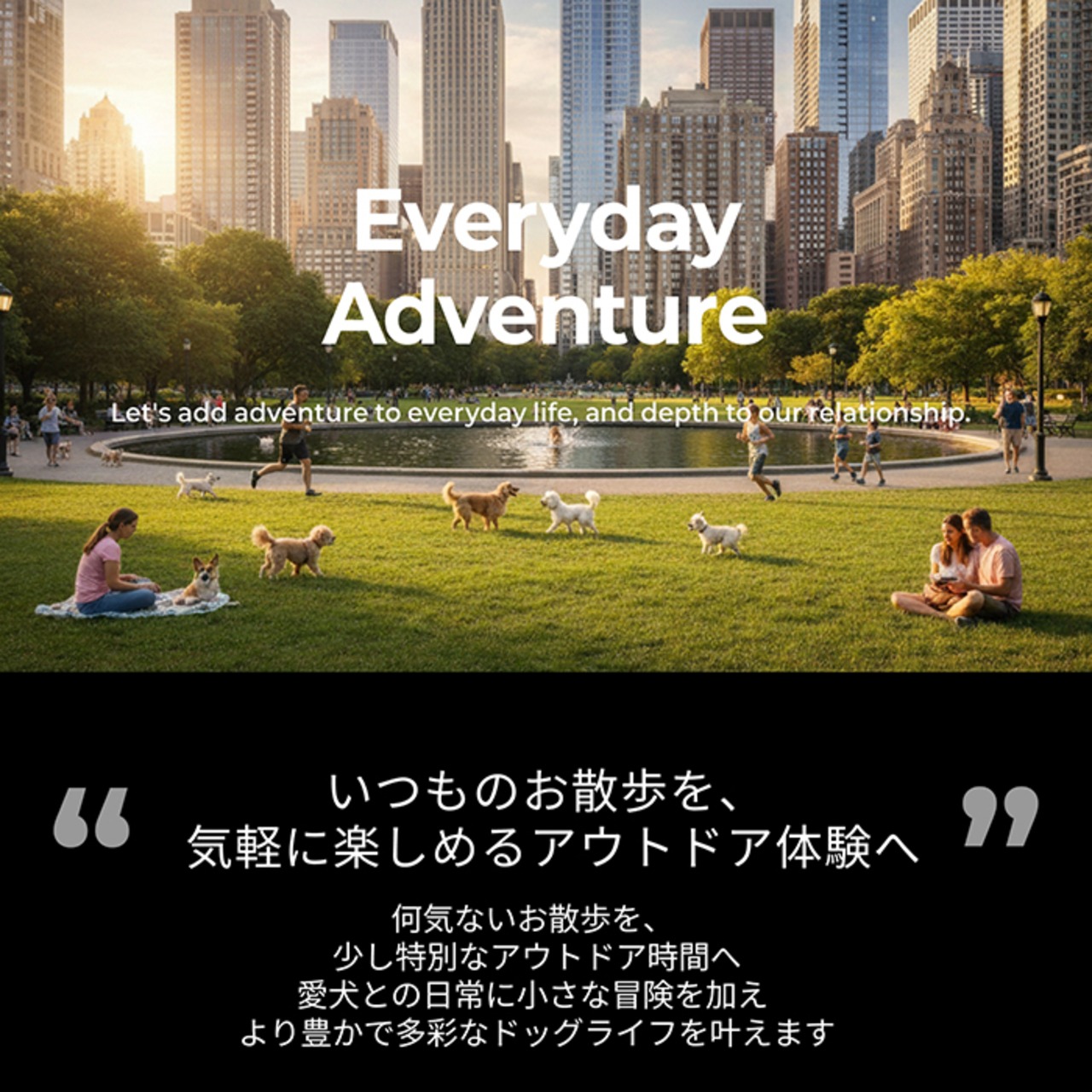 ※予約【puppygallery公式】Momentum - Basic Leash バンジータイプ 幅 2.5cm 長さ 125〜200cm（調節可能）