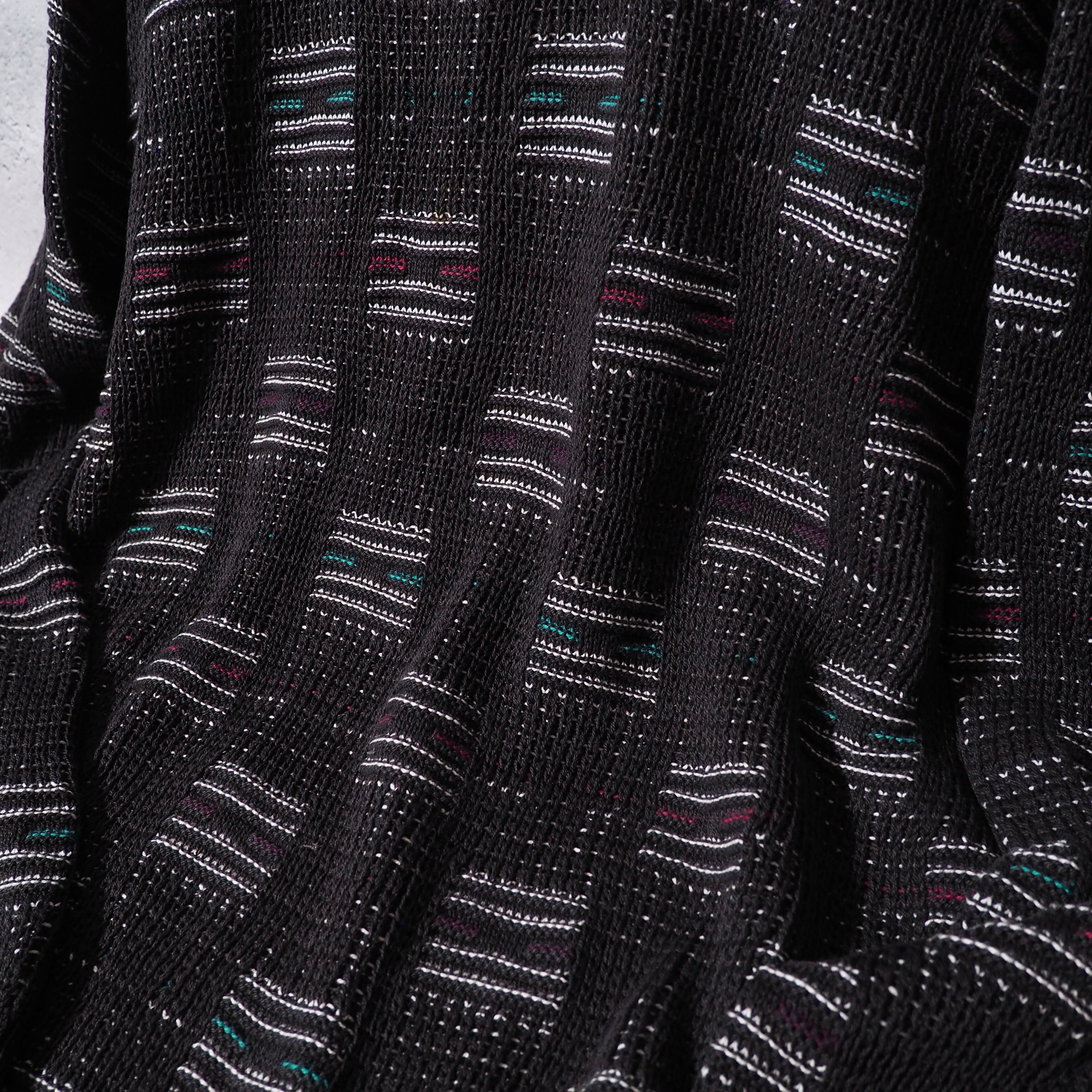 1990s " Made in USA " Geometric Block square patterns vintage loose 3D knit