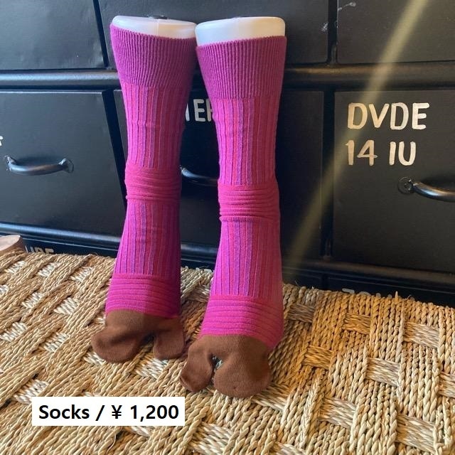 TOPANGA SOCKS 　Lady's　足袋チューブソックス　パープル