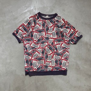 60s 70s Budweiser Total pattern sweat 総柄