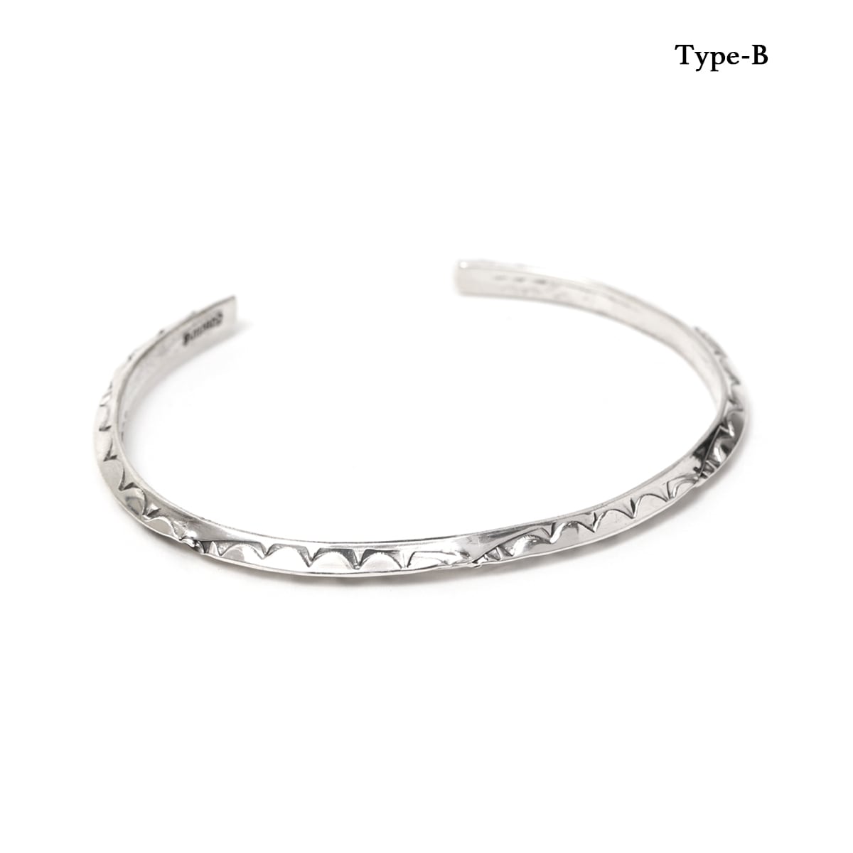 Benny Tahe ベニー タヘ Navajo Silver Bangle スタンプワークス